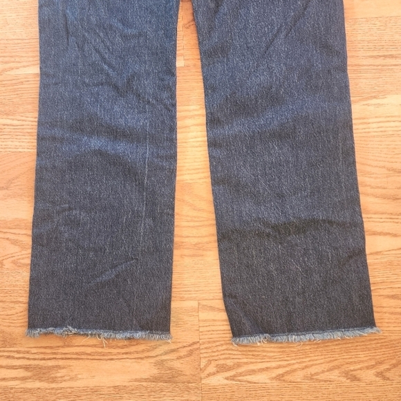 NWT WeWoreWhat Frayed WB Straight Jean in True Blue, Size 28 - Picture 10 of 10